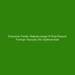 Znaczenie portalu statystycznego w erze danych: funkcje i korzyści dla użytkowników