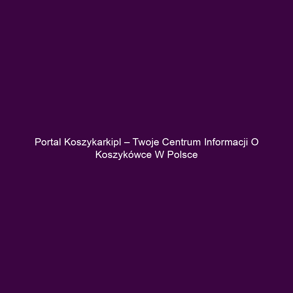 Portal koszykarkipl – Twoje centrum informacji o koszykówce w Polsce